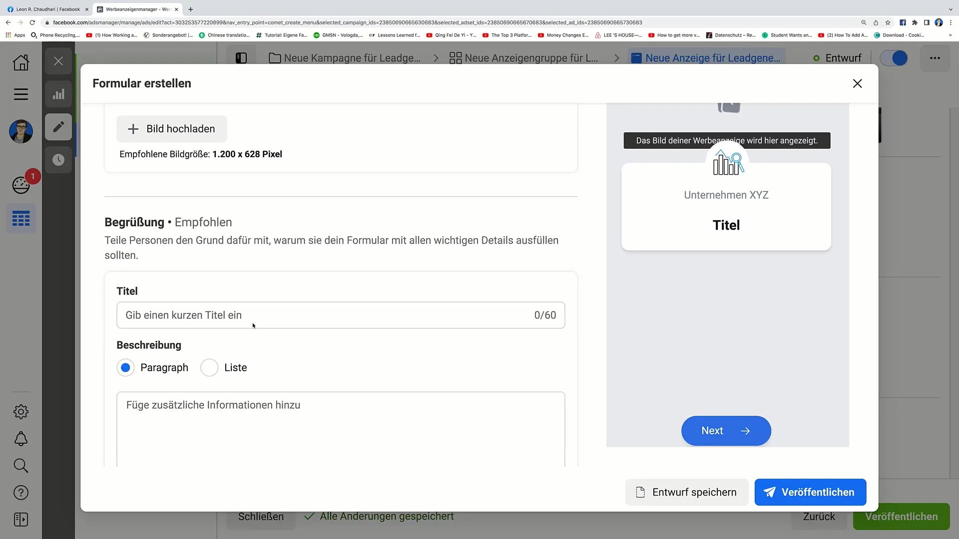 Optimalizace formulářů Facebook-Lead pro vyšší nákupní úmysl