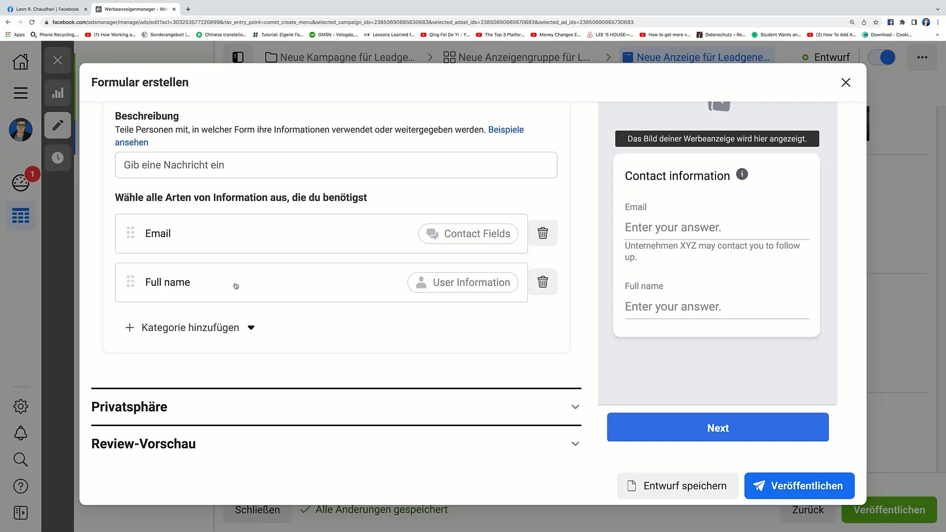 Optimalizace formulářů pro získání zájmů na Facebooku pro vyšší kupní záměr