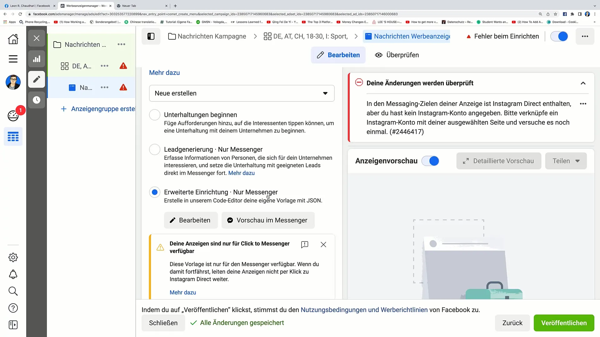 Efektivní využití JSON kódu pro Facebook Messenger