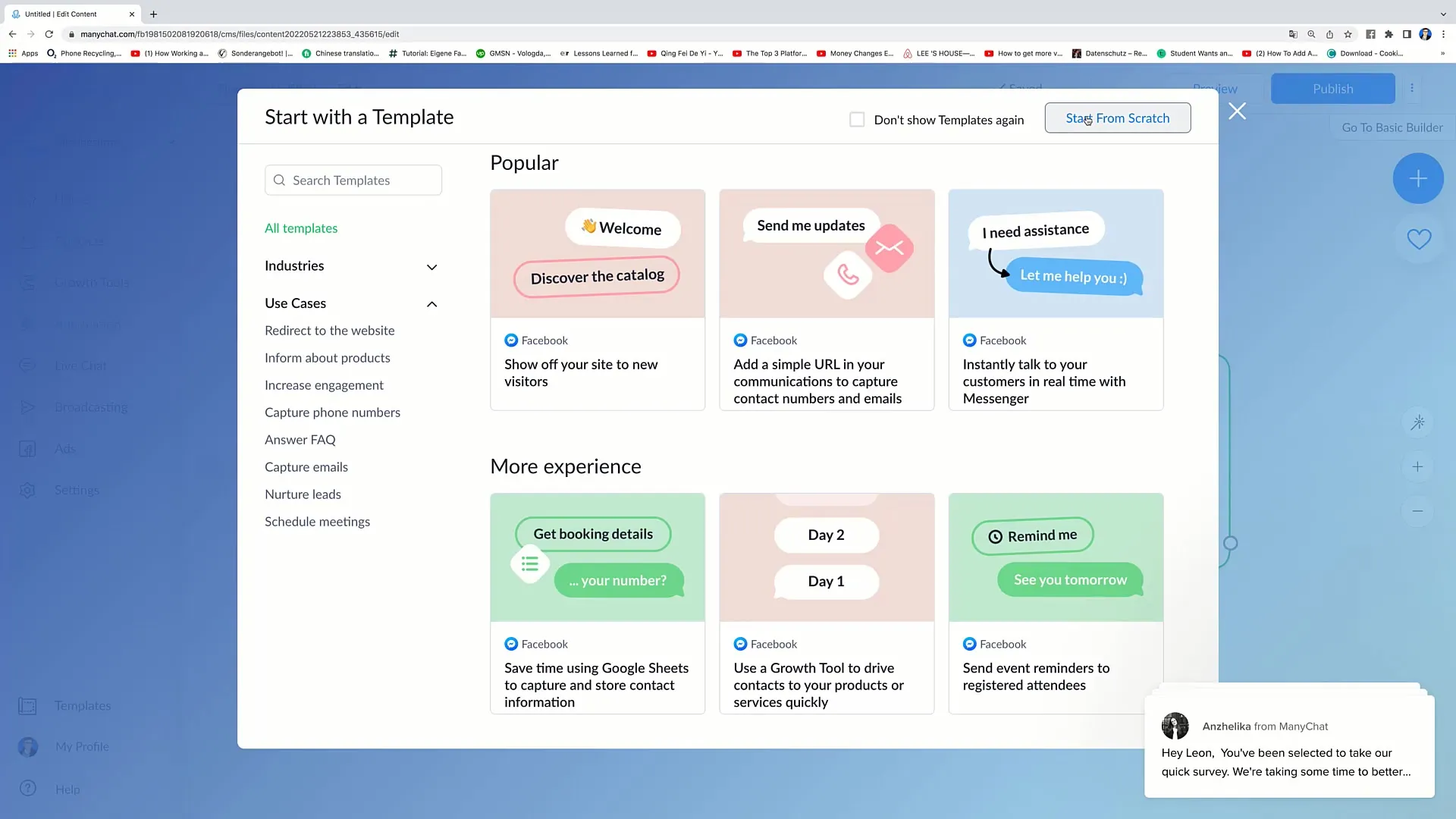 Návod na vytvoření prvního toku v Facebook marketingu