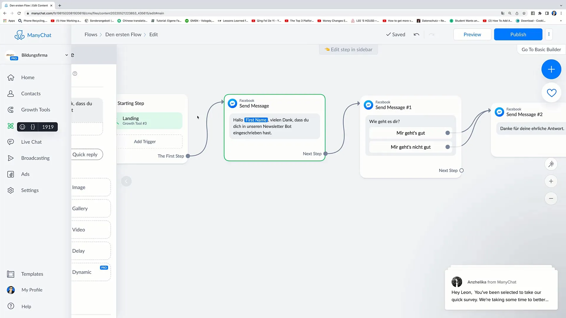 Successfully implement personalizations in flow messages Successfully implement personalizations in Flow messages