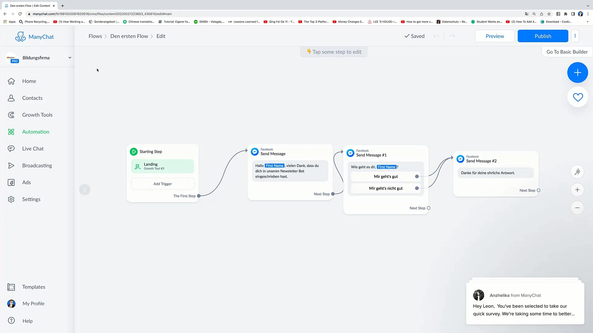 Labels effectief toevoegen aan stromen in Facebook-marketing Tags effectief toevoegen aan Flows in Facebook-marketing