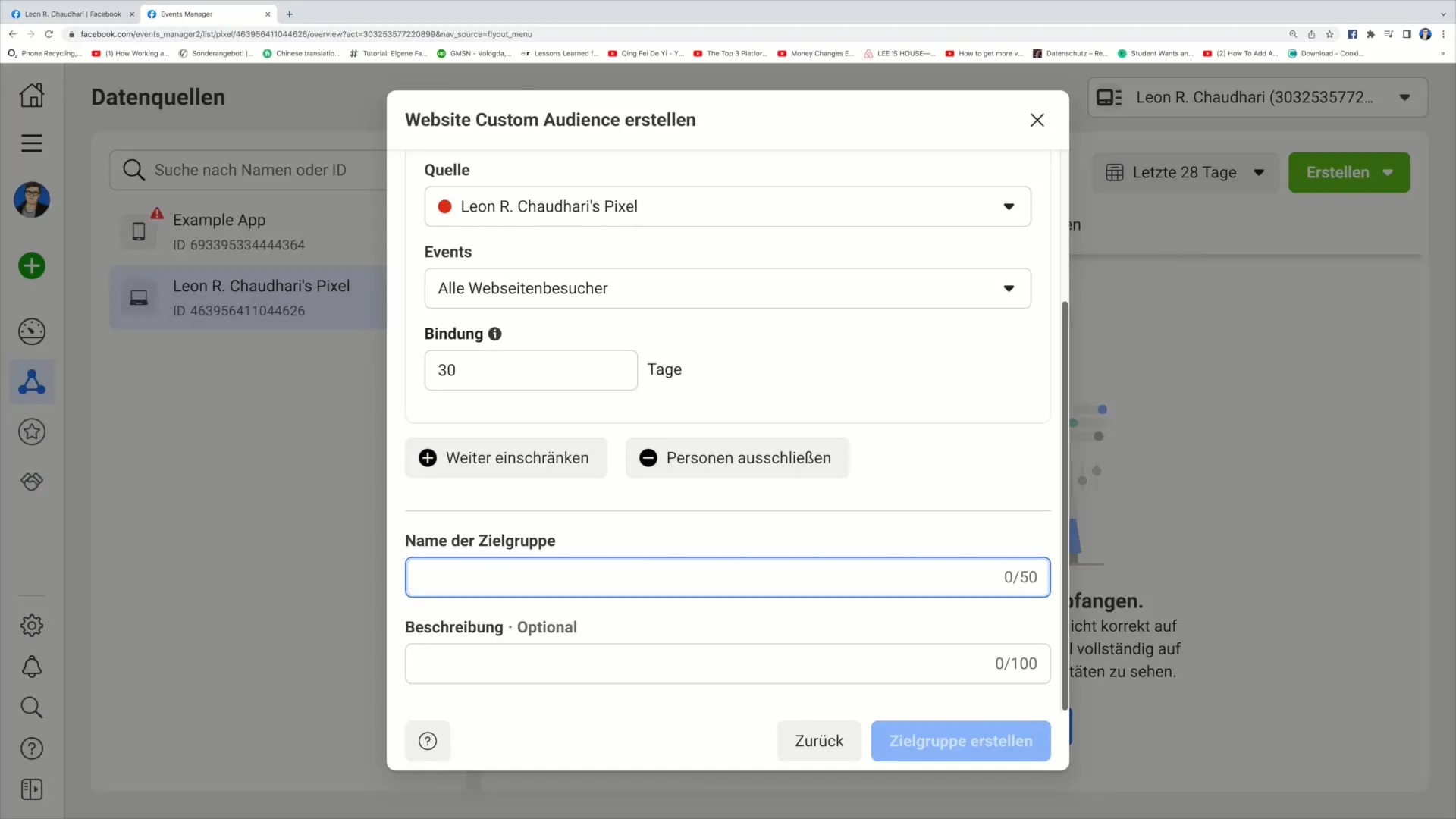 Handleiding voor het maken van een aangepast doelgroep op Facebook Handleiding voor het maken van een Aangepast Doelpubliek op Facebook