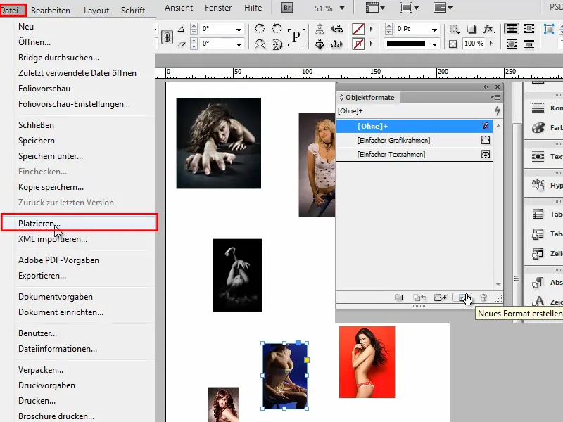 Sfaturi și trucuri pentru Adobe InDesign: plasarea imediată a imaginilor cu un format de obiect - truc secret