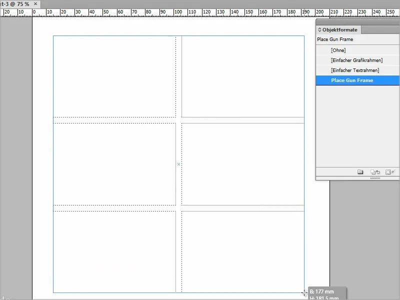 Dicas e truques para o Adobe InDesign: colocar imagens imediatamente com um formato de objeto - truque secreto