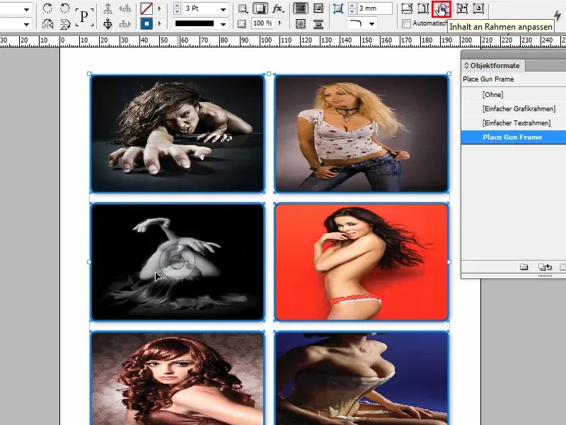 Dicas e truques para o Adobe InDesign: Colocar imagens imediatamente com um formato de objeto - Truque secreto