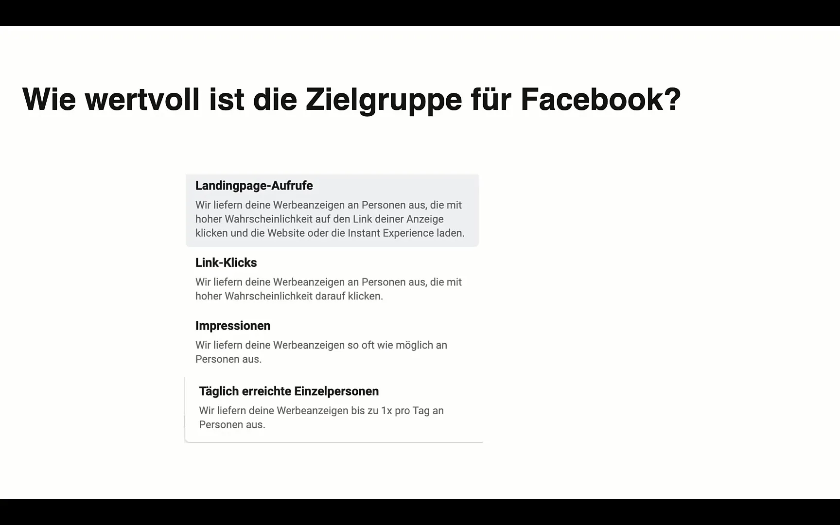 Facebook-marketing: optimaal gebruik maken van doelgroepwaarden Facebook-marketing: optimale benutting van doelgroepwaarden