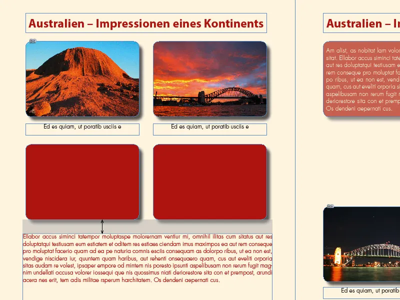 Το εργαλείο χάσματος στο InDesign