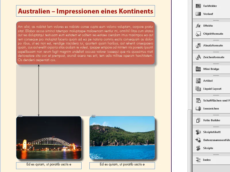 Το εργαλείο χάσματος στο InDesign