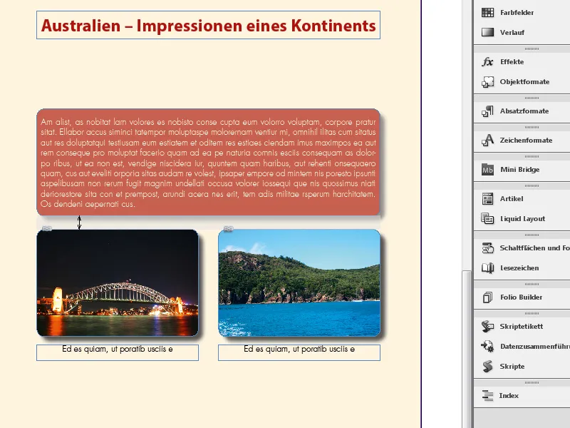 Το εργαλείο χάσματος στο InDesign