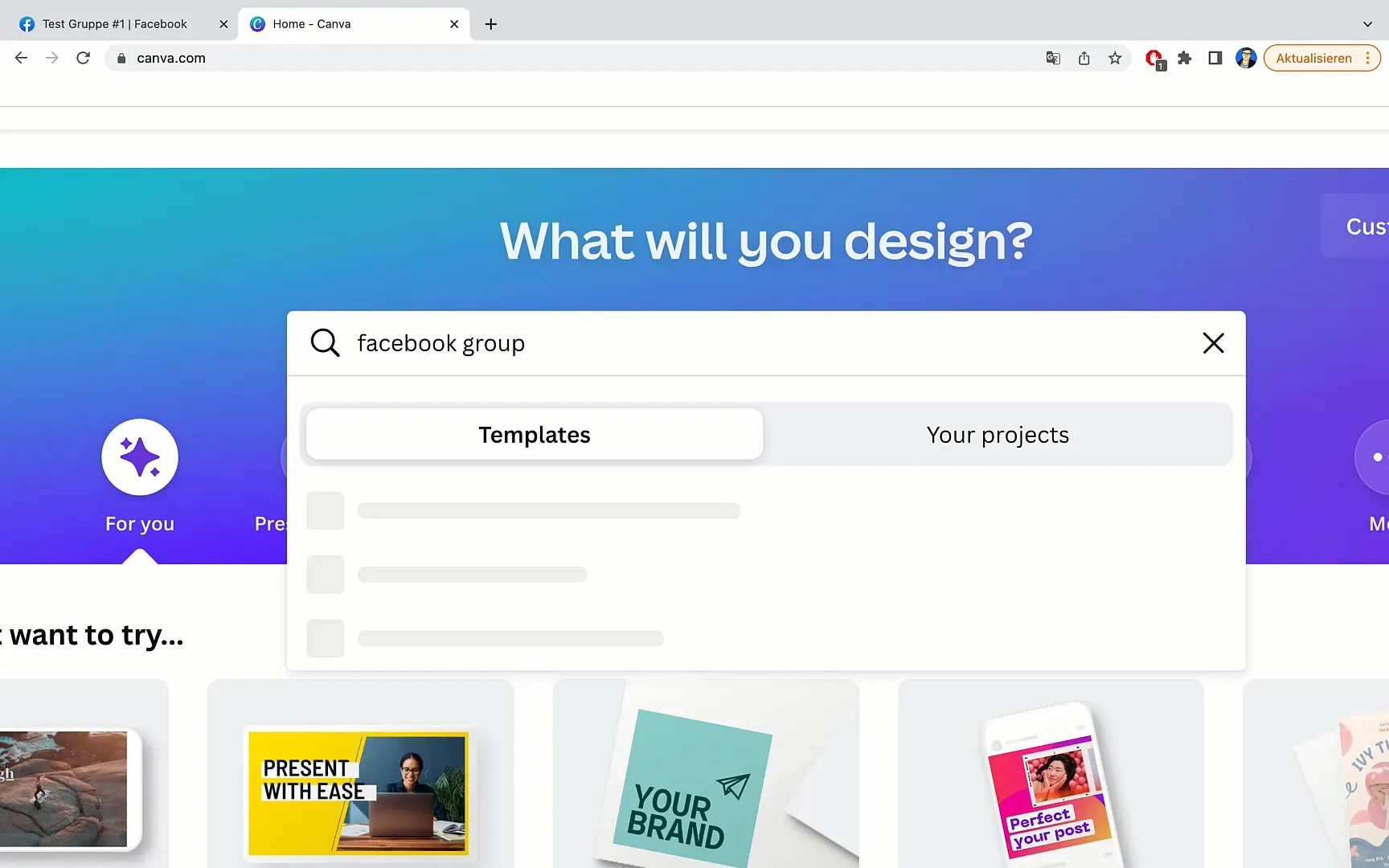 Design group banners for a Facebook group in Canva Design group banners for a Facebook group in Canva