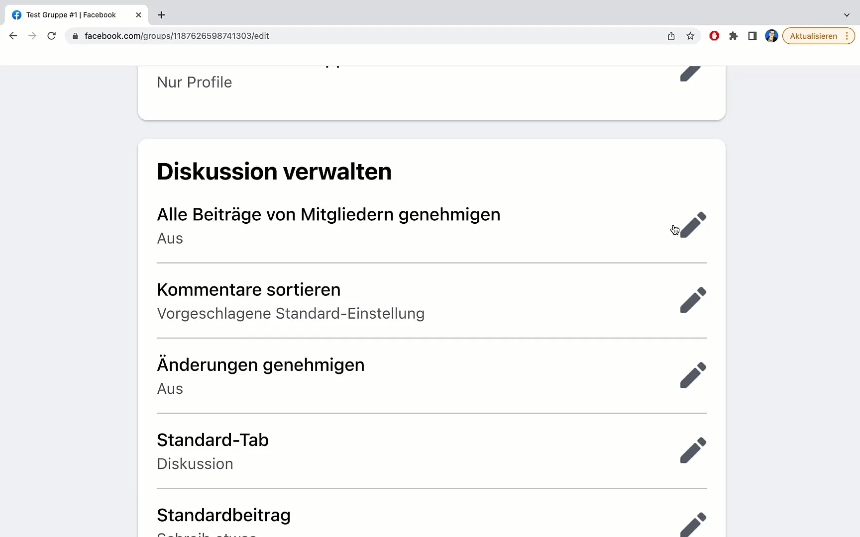 Návod k schválení příspěvků ve skupině na Facebooku