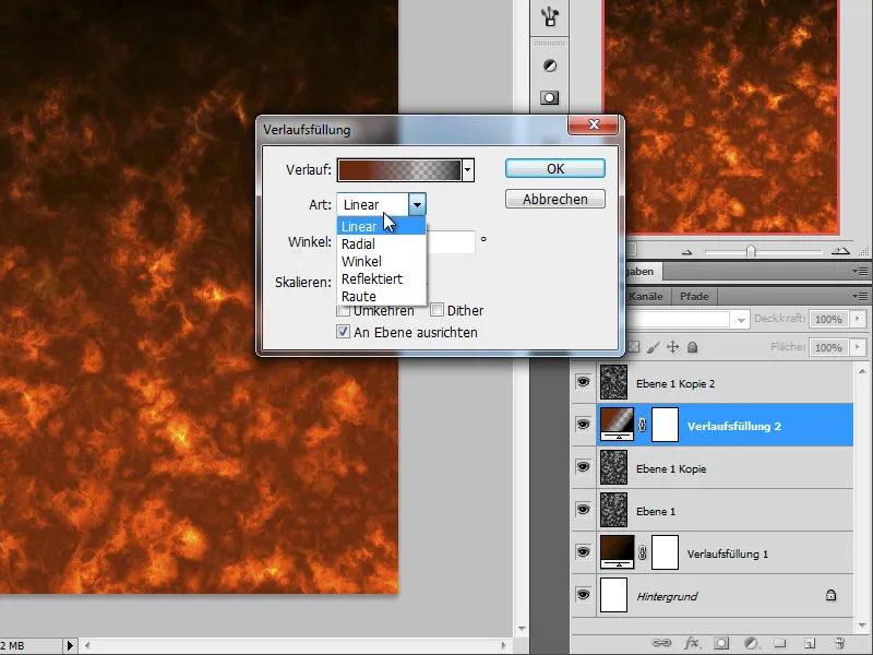 Effekten ild på et ansigt - Del 1 lavet i Photoshop