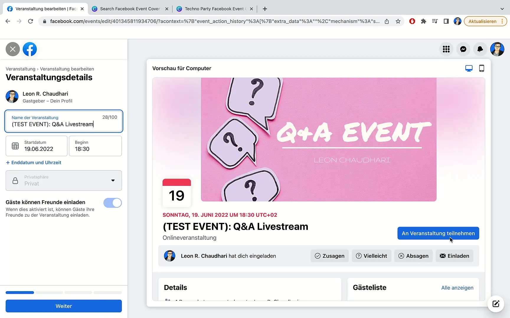 Správa událostí na Facebooku: Úplný průvodce funkcemi a nastaveními