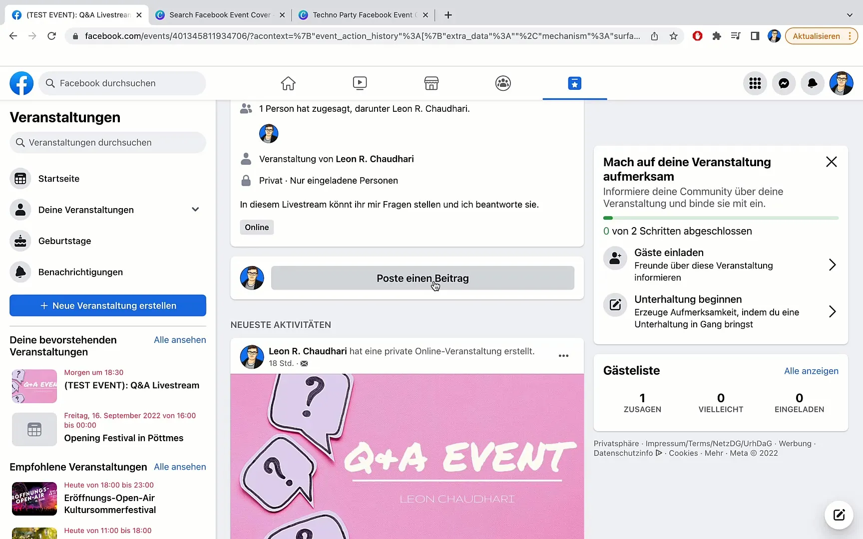 Správa událostí na Facebooku: Kompletní průvodce funkcemi a nastaveními