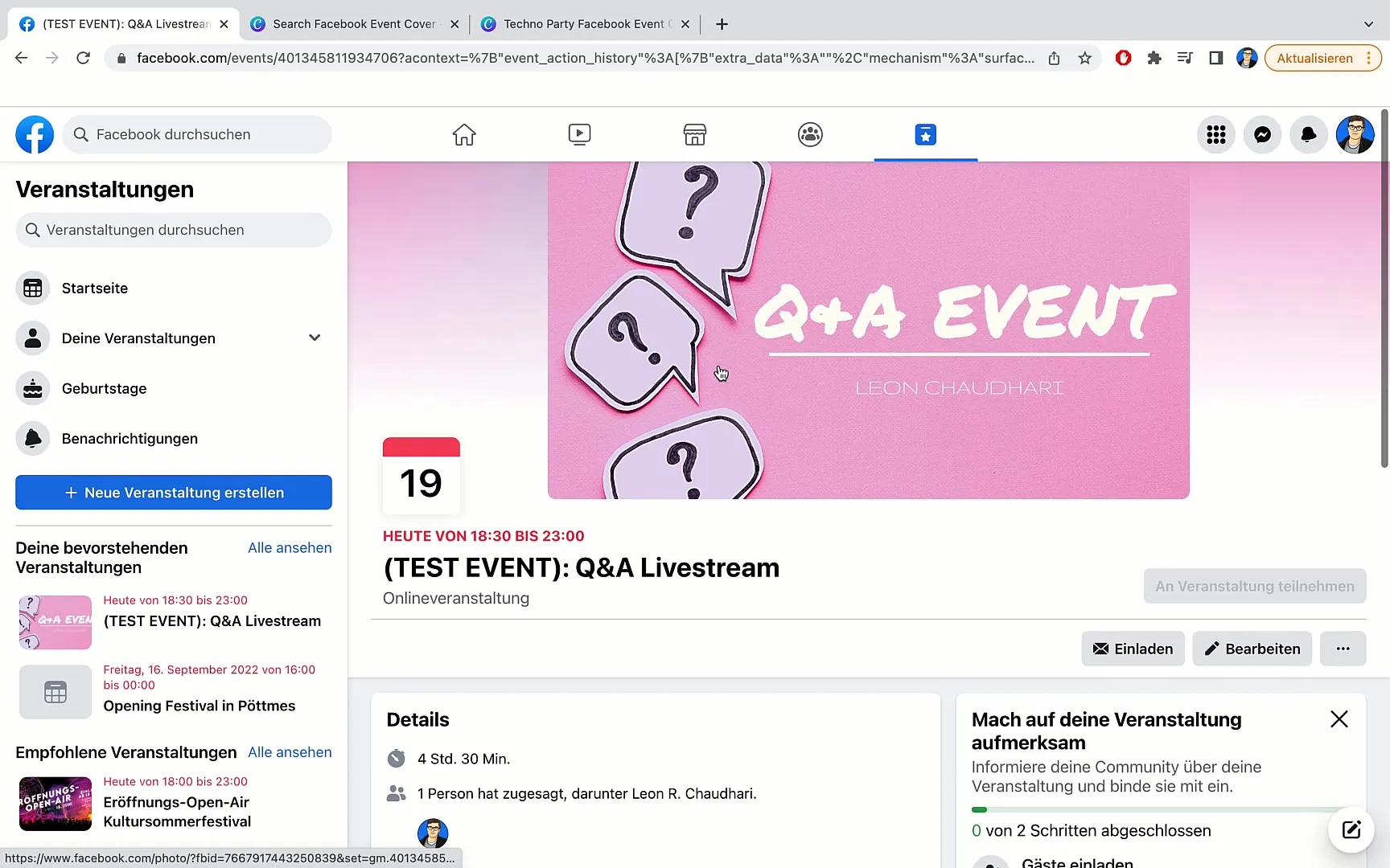 Správa událostí na Facebooku: Úplný průvodce funkcemi a nastaveními