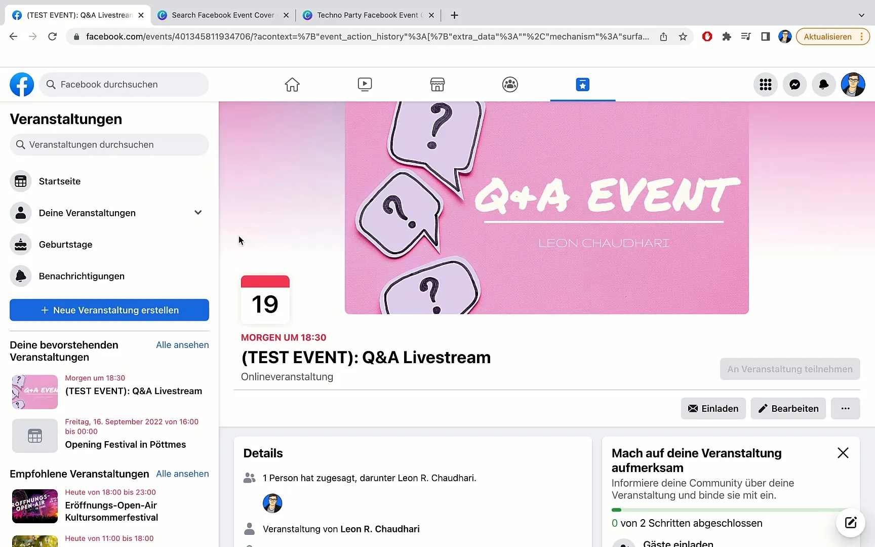 Správa událostí na Facebooku: Úplný průvodce funkcemi a nastaveními