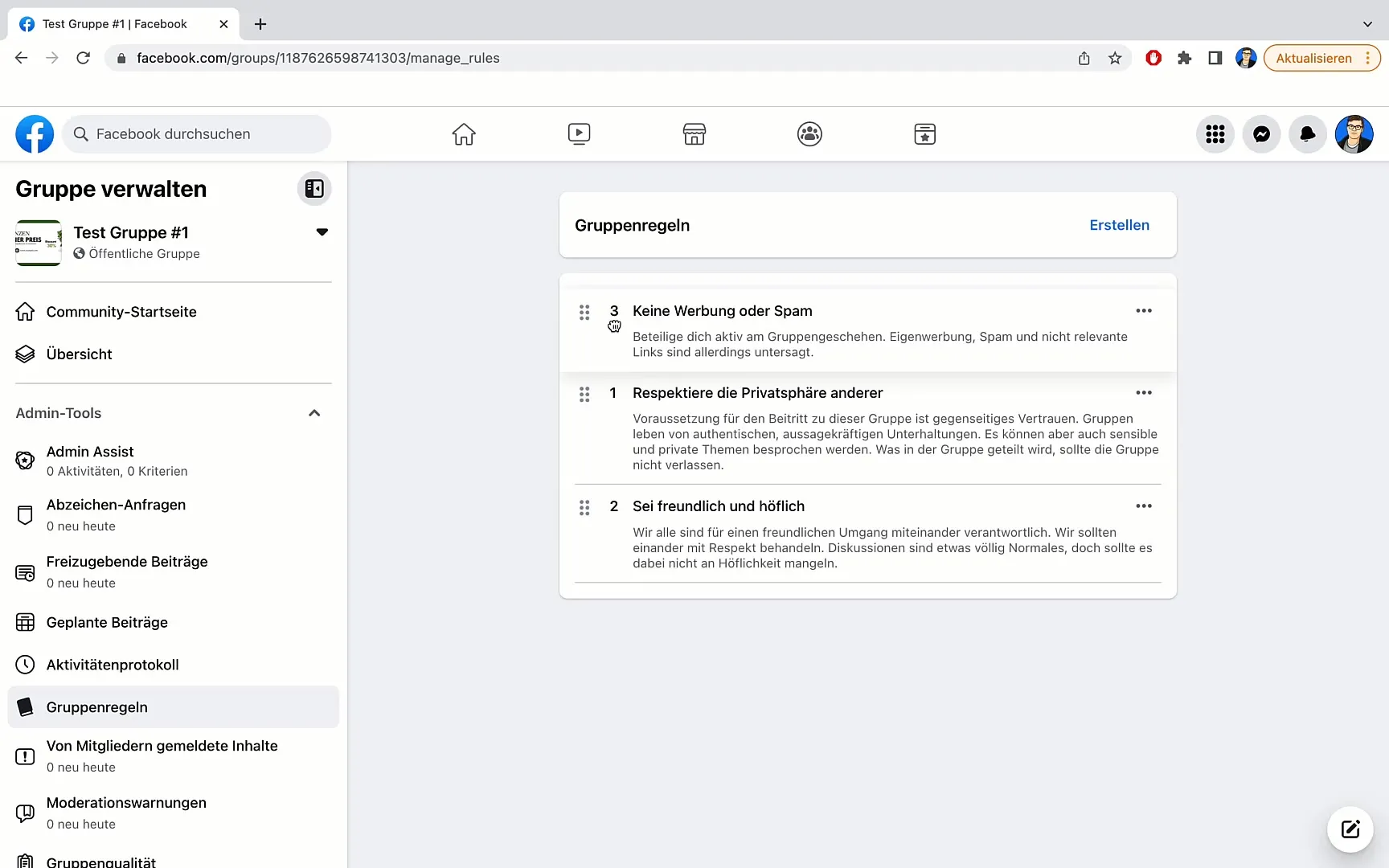 Nastavit efektivní pravidla skupiny na Facebooku