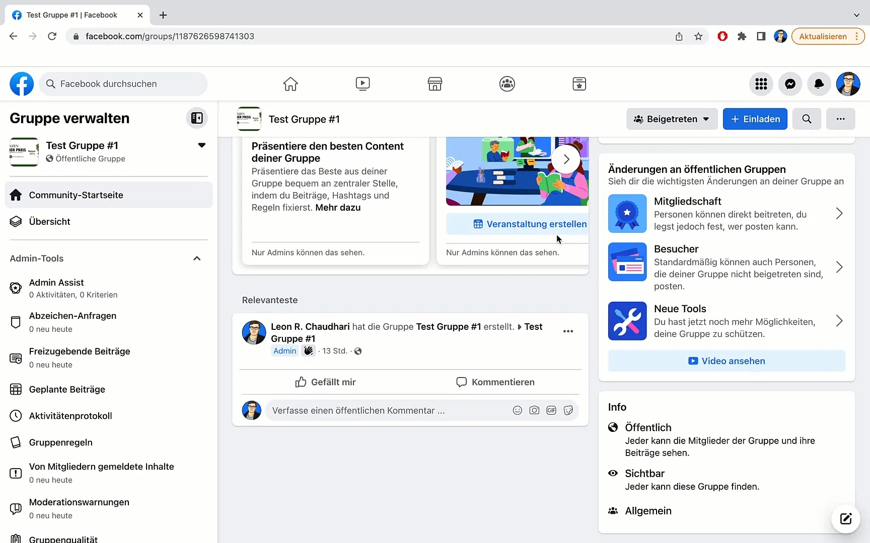 Stanovit efektivní pravidla pro skupiny na Facebooku