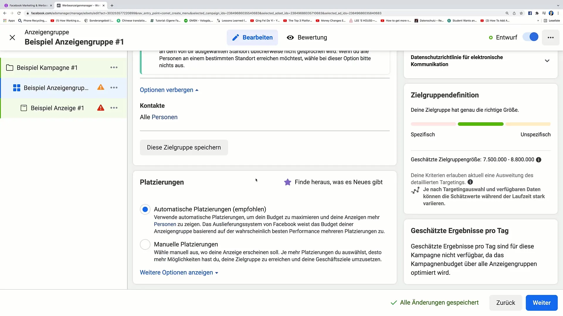Facebook Marketing: Nastavení optimálních umístění reklamních inzerátů