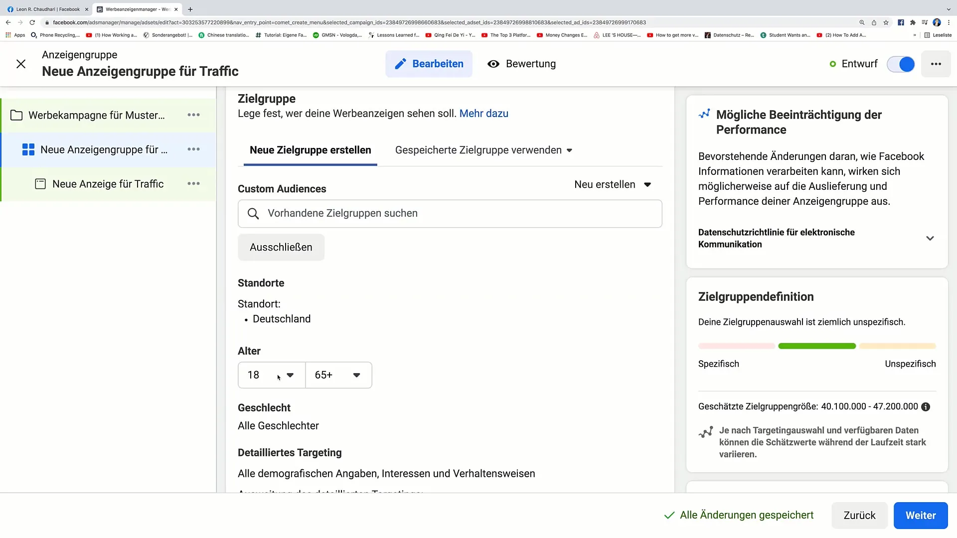 Úspěšné vytvoření inzerce na Facebooku ve formátu karuselovek