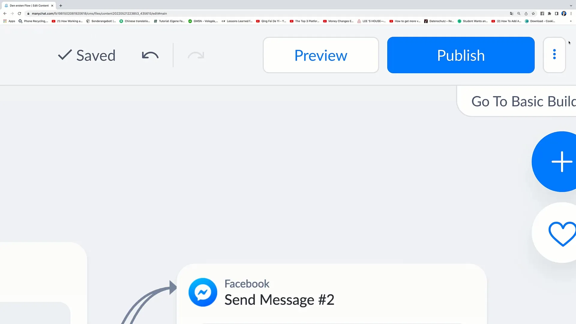 Takto přidáte další kroky do svého marketingového toku na Facebooku