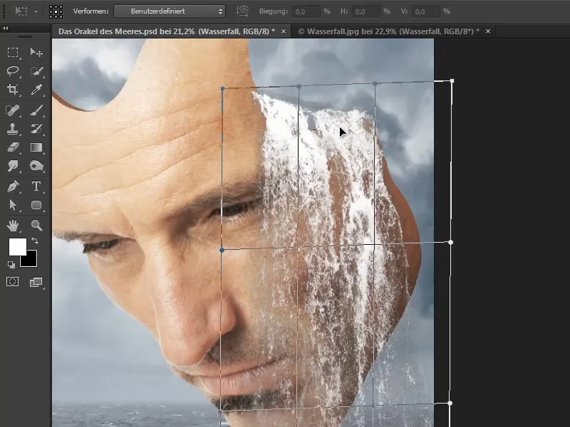 Photoshop - El Oráculo del Mar - Parte 08: Recorte y colocación de una cascada