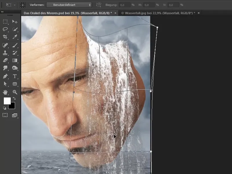 Photoshop - El Oráculo del Mar - Parte 08: Recorte y colocación de una cascada