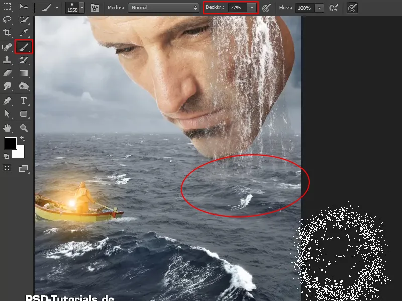 Photoshop - El Oráculo del Mar - Parte 08: Recorte y colocación de una cascada