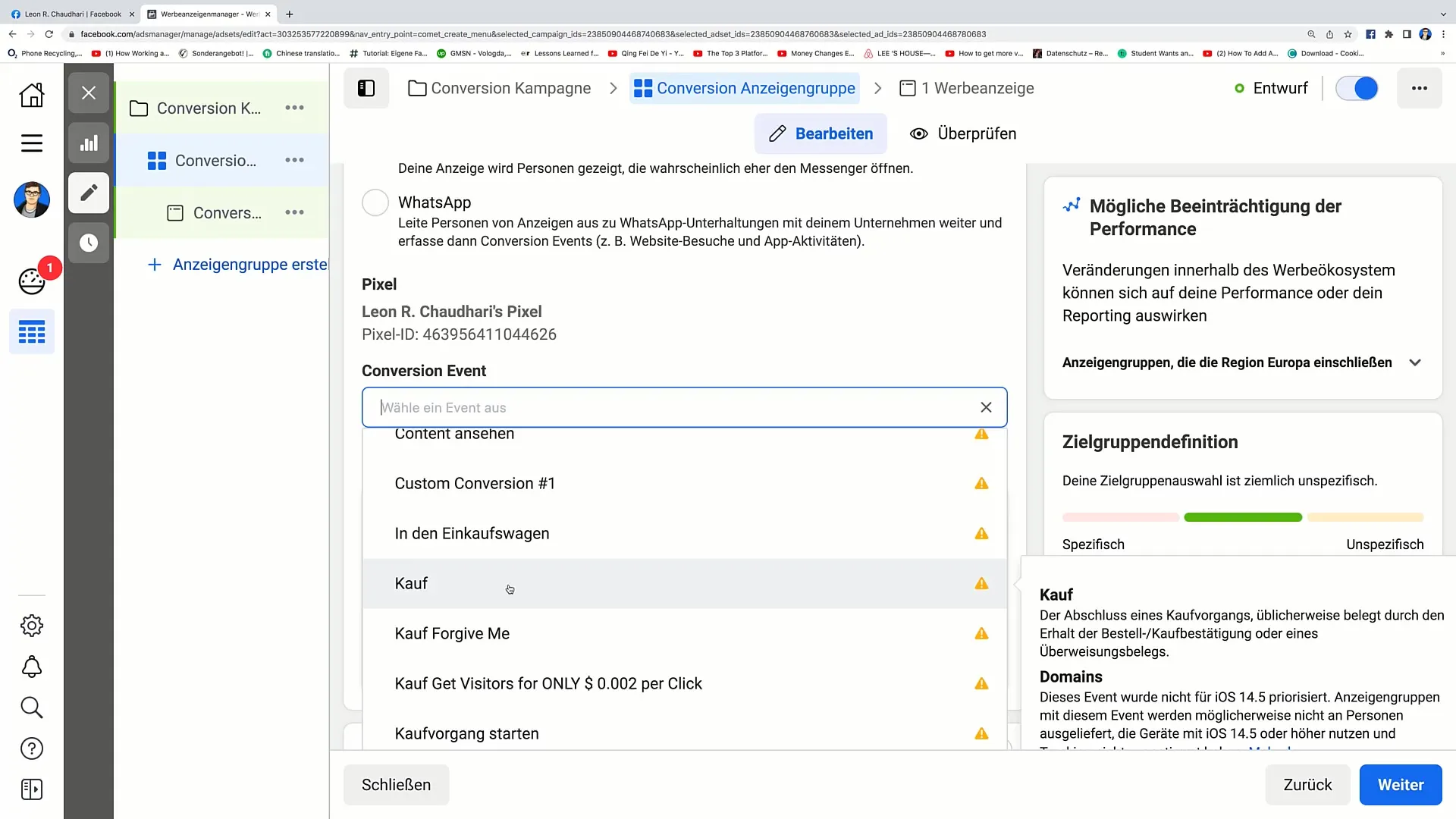 Facebook-marketing: Succesvolle conversie advertentie plaatsen Facebook-marketing: Succesvol een conversie-advertentie plaatsen