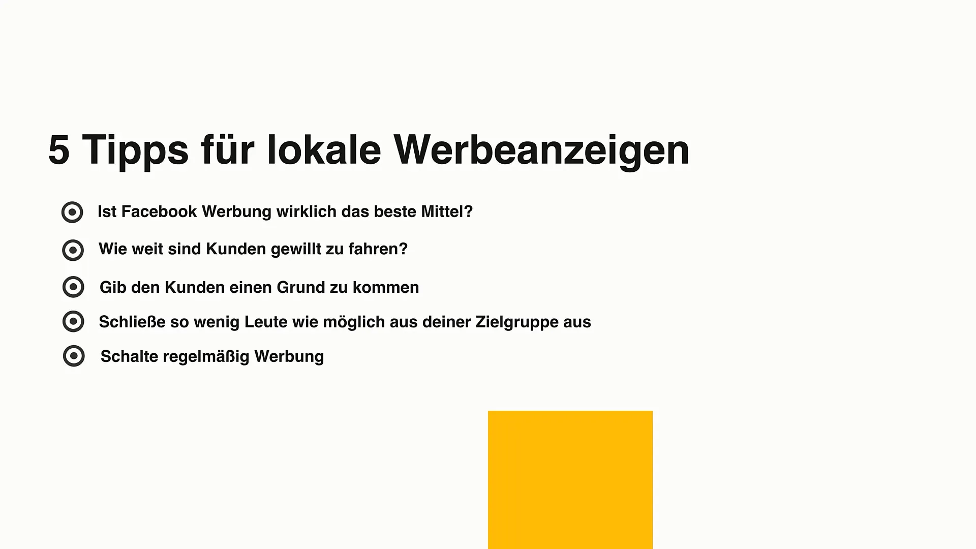 Facebook-Marketing für lokale Werbeanzeigen optimieren Facebook-Marketing für lokale Werbeanzeigen optimieren