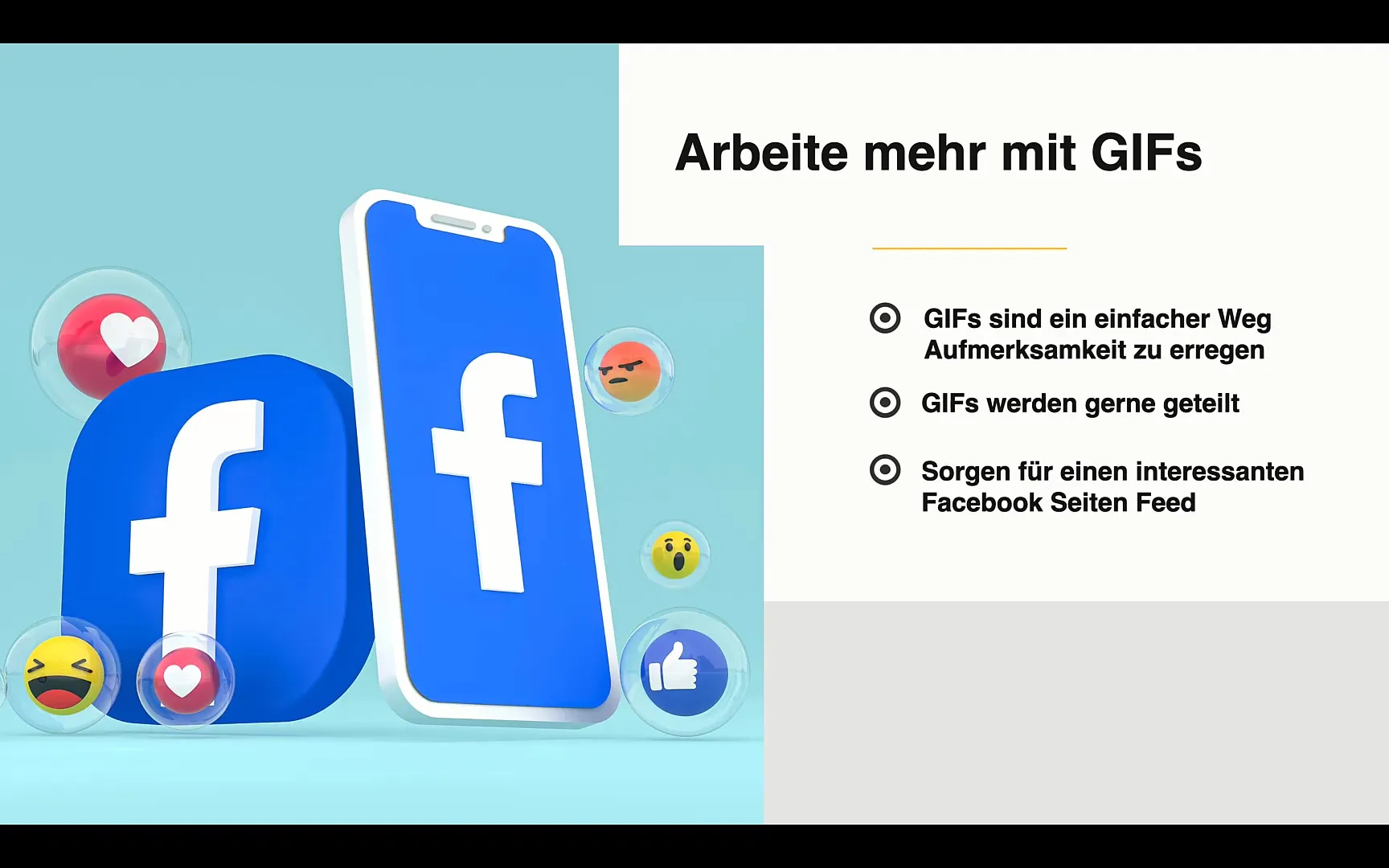 Facebook Marketing: Using GIFs for more interaction Facebook marketing: Using GIFs for increased interaction.