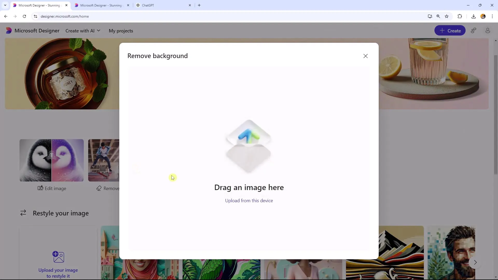 Effektiv bildebehandling med Microsoft Designer - Lett fjerning av bakgrunn