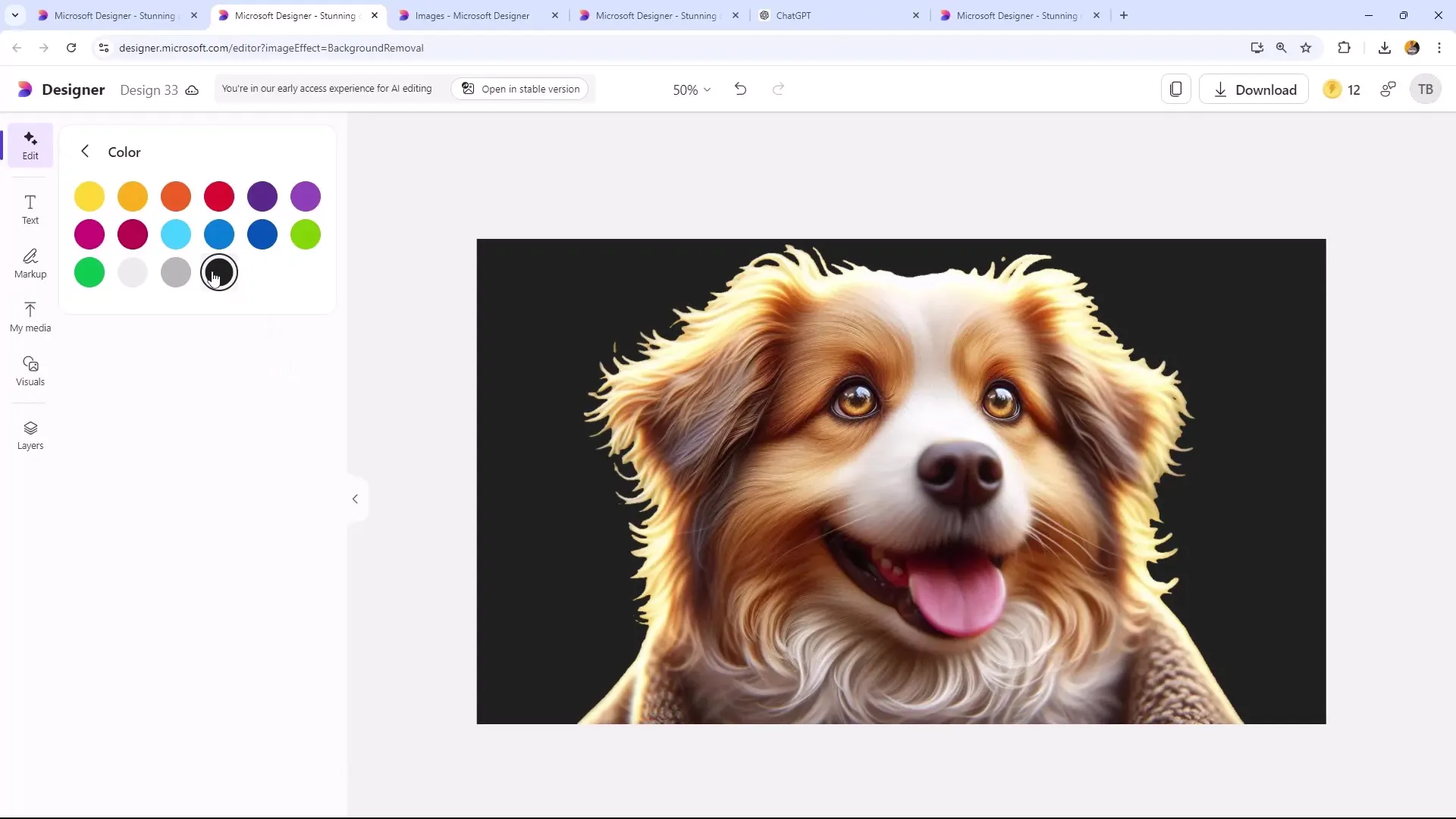 Effektiv bildebehandling med Microsoft Designer - Enkelt fjerning av bakgrunn