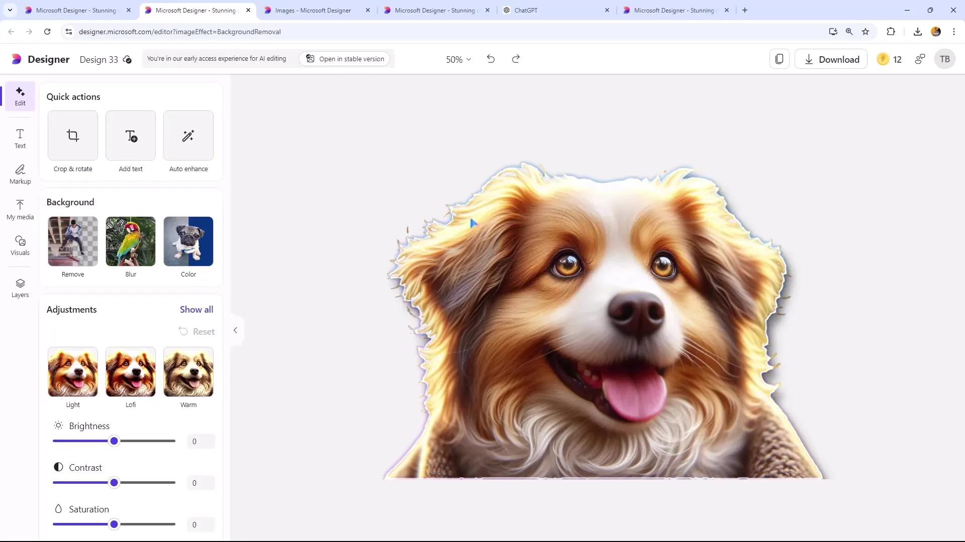 Effektiv bildebehandling med Microsoft Designer - Fjerning av bakgrunn gjort enkelt