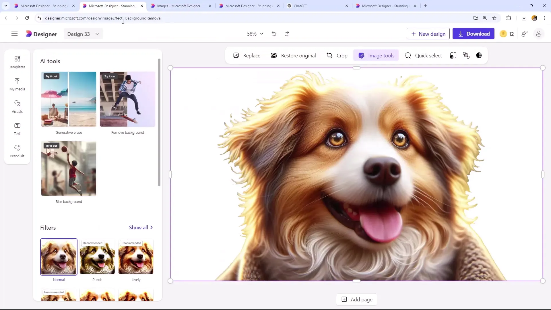 Effektiv bildebehandling med Microsoft Designer – Fjerning av bakgrunn gjort enkelt
