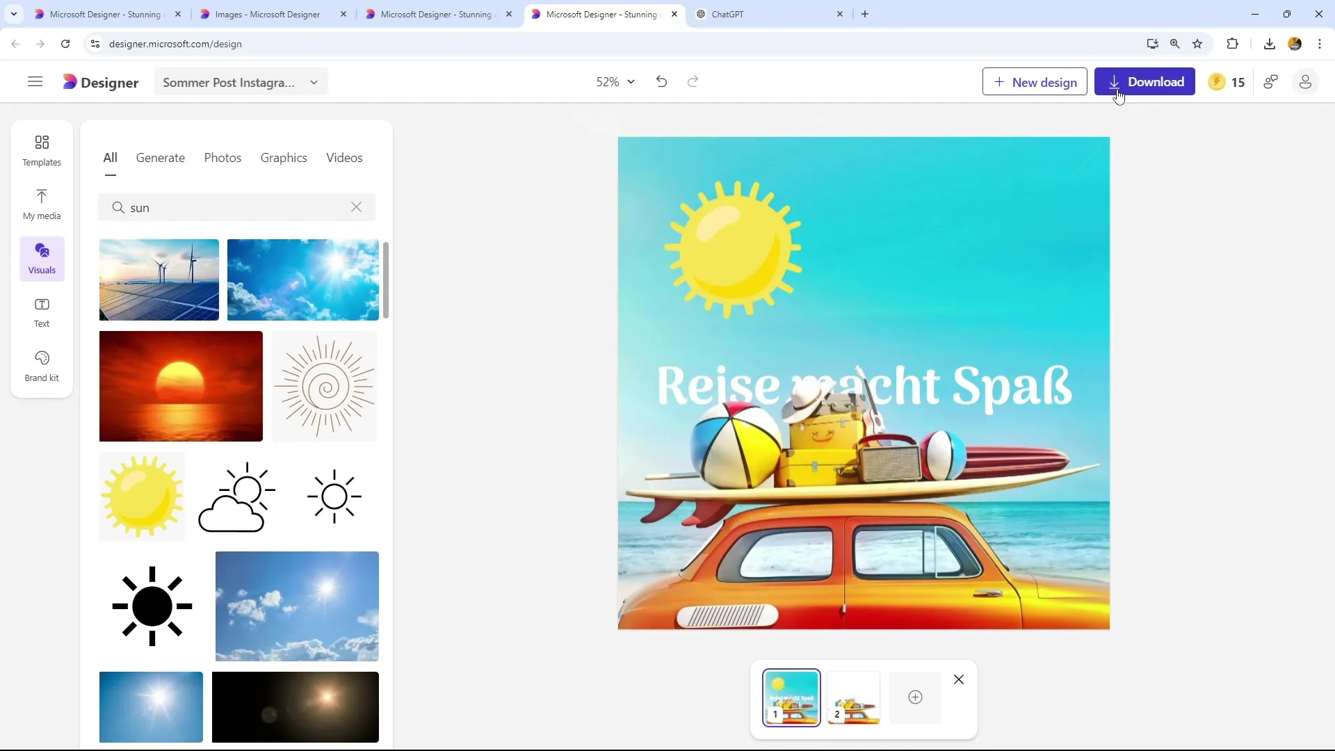 Create effective hashtags for social media with Microsoft Designer