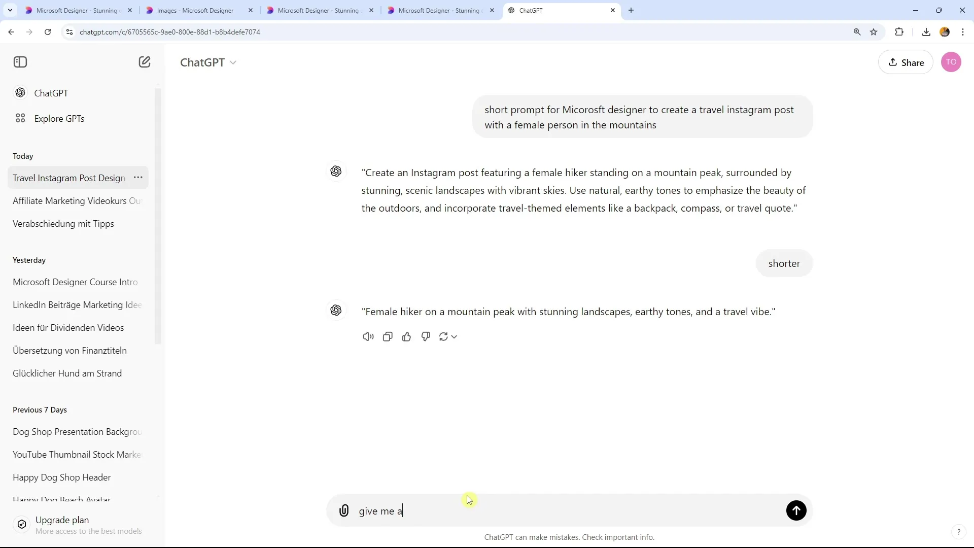 Create effective hashtags for social media with Microsoft Designer