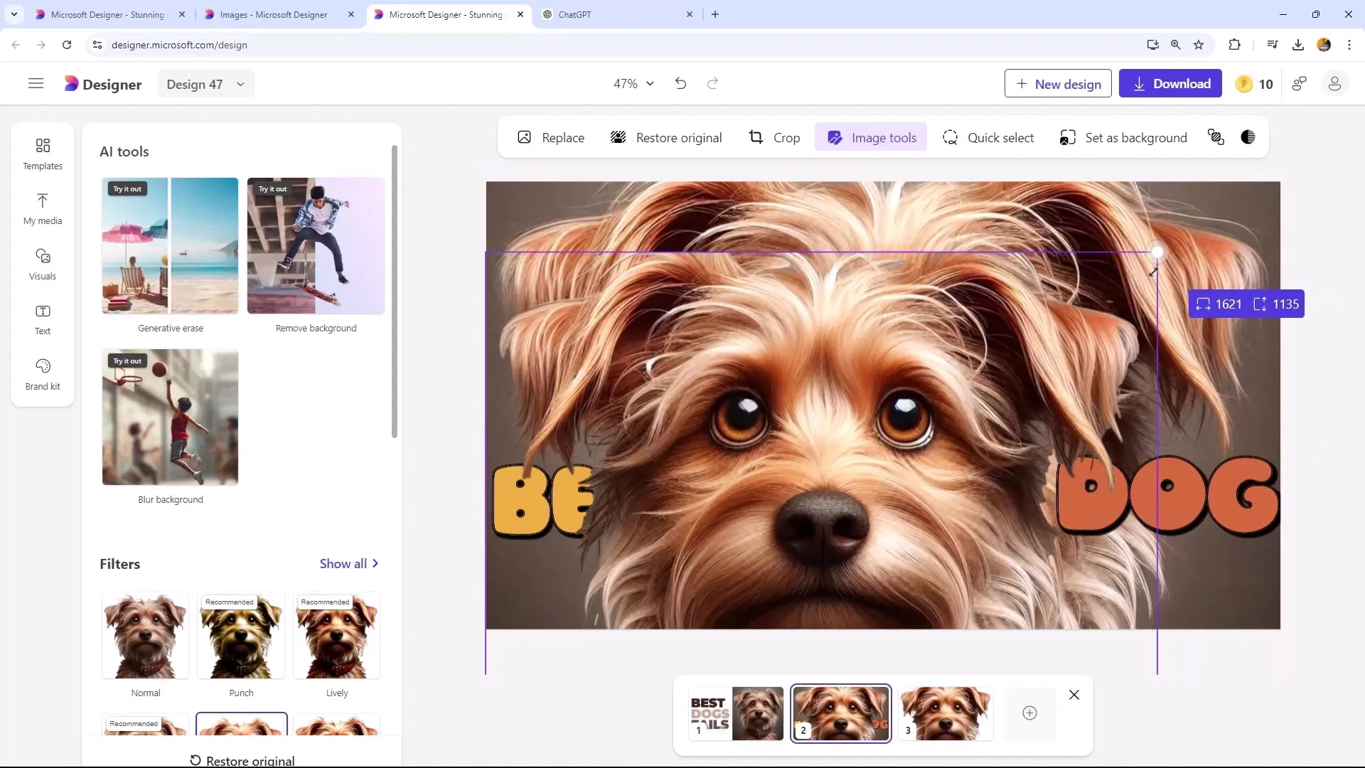 Optimalisering av miniatyrbilder med Microsoft Designer: En detaljert veiledning