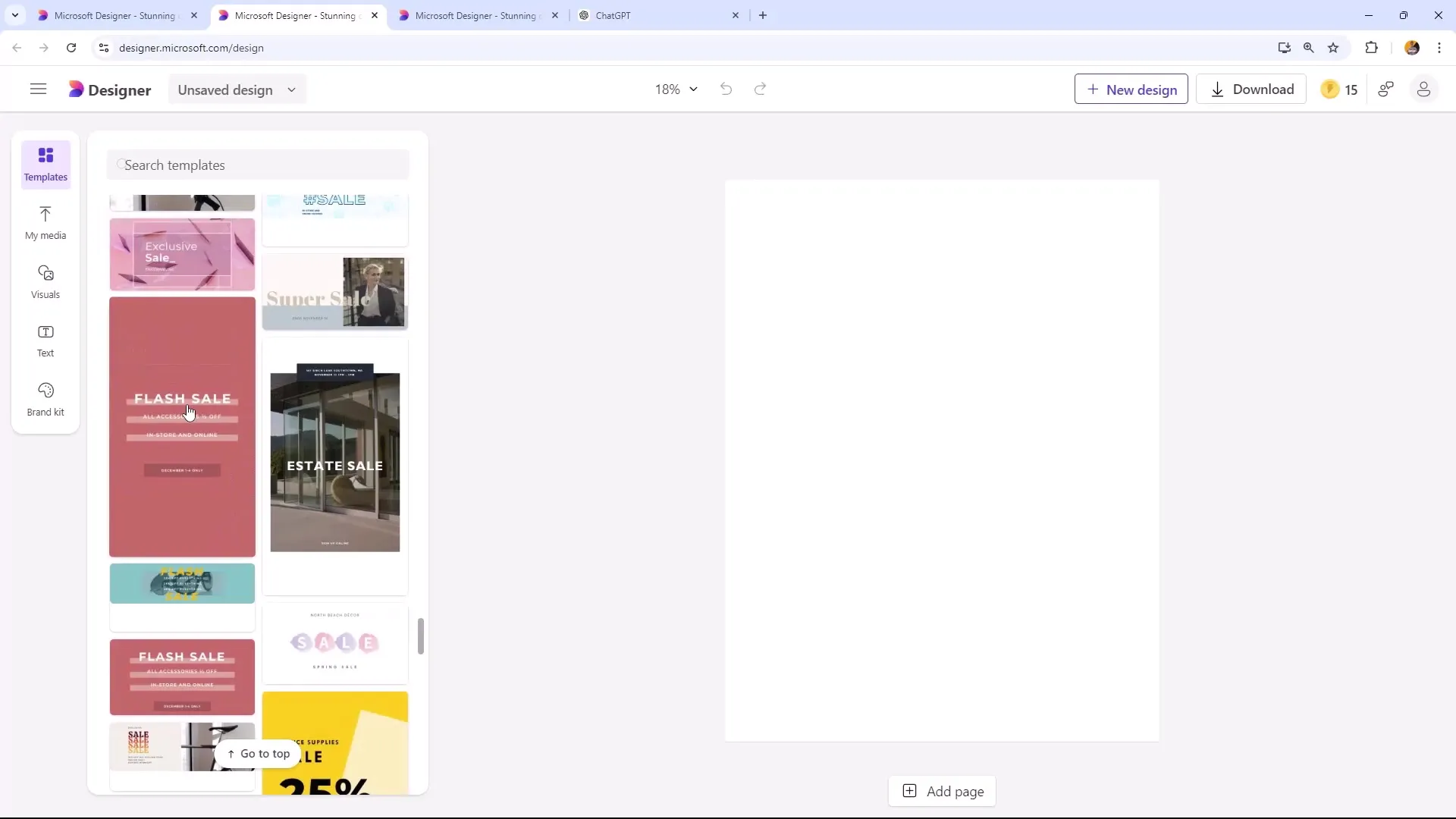 Lag profesjonelle flygeblader med Microsoft Designer: En trinnvis veiledning