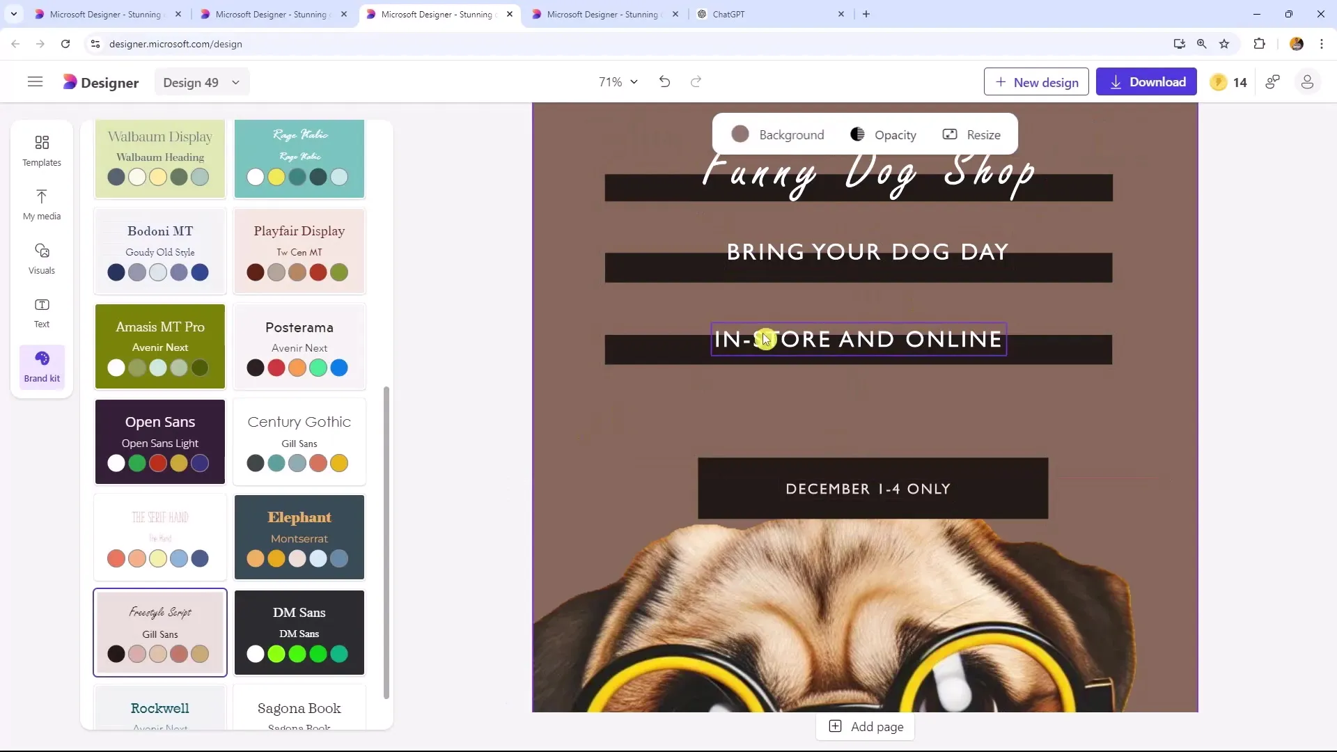 Lage profesjonelle flygeblader med Microsoft Designer: En trinnvis veiledning