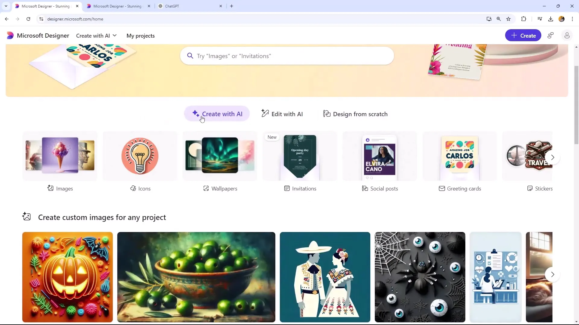Lag tiltalende PowerPoint-forsider med Microsoft Designer