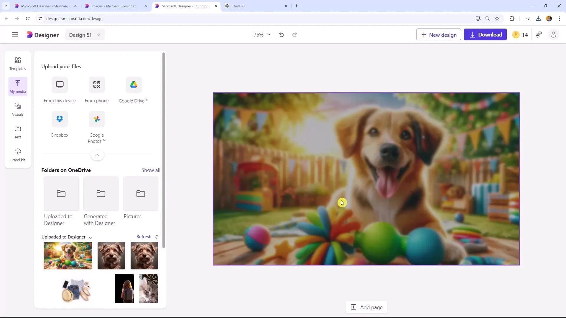 Lag tiltalende PowerPoint-forsider med Microsoft Designer