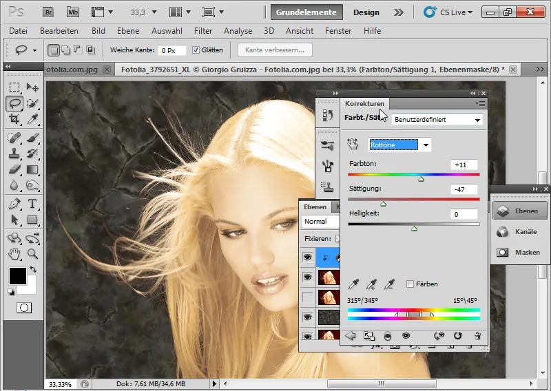 Nye funktioner i Photoshop CS5: Forbedring af kanter og intelligente masker