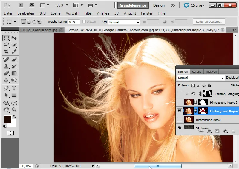 Nye funktioner i Photoshop CS5: Forbedring af kanter og intelligente masker