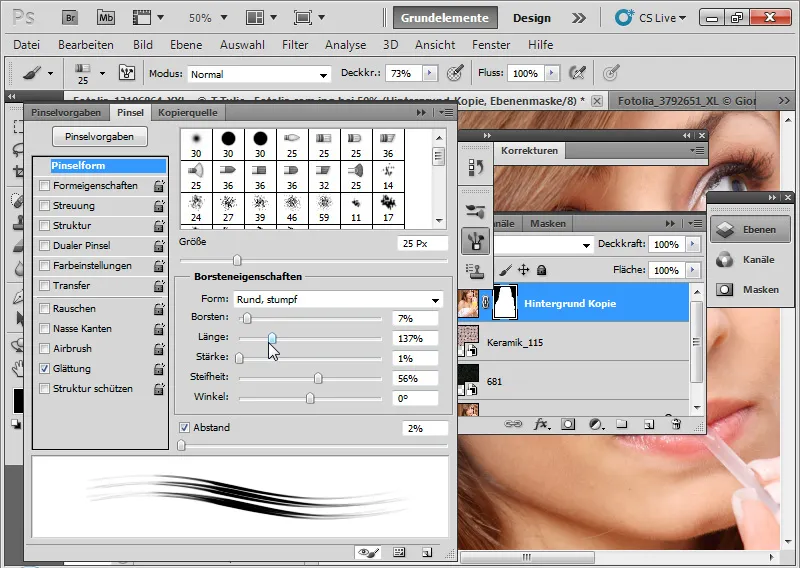Nye funktioner i Photoshop CS5: Forbedring af kanter og intelligente masker