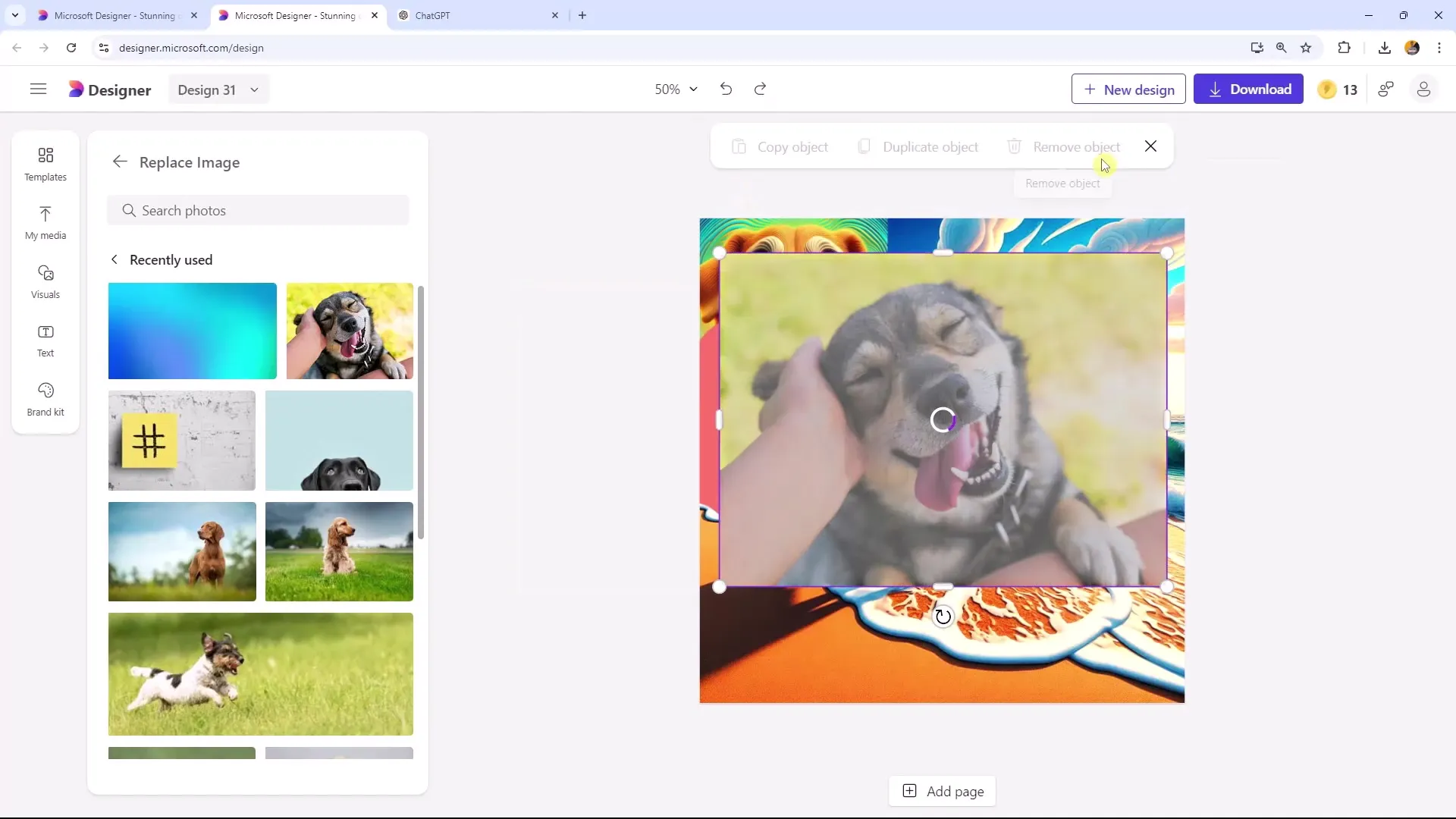 Effektivt arbeid med Microsoft Designer - optimalt utnytte hurtigkommandoer