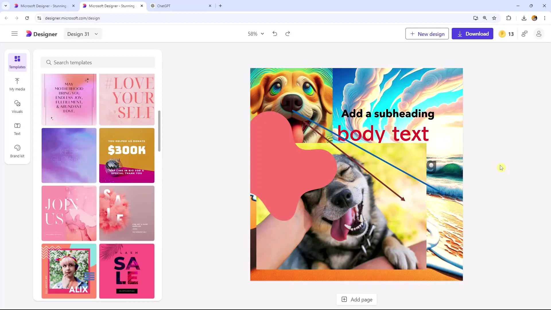 Effektivt arbeid med Microsoft Designer - optimalt utnytte hurtigtaster