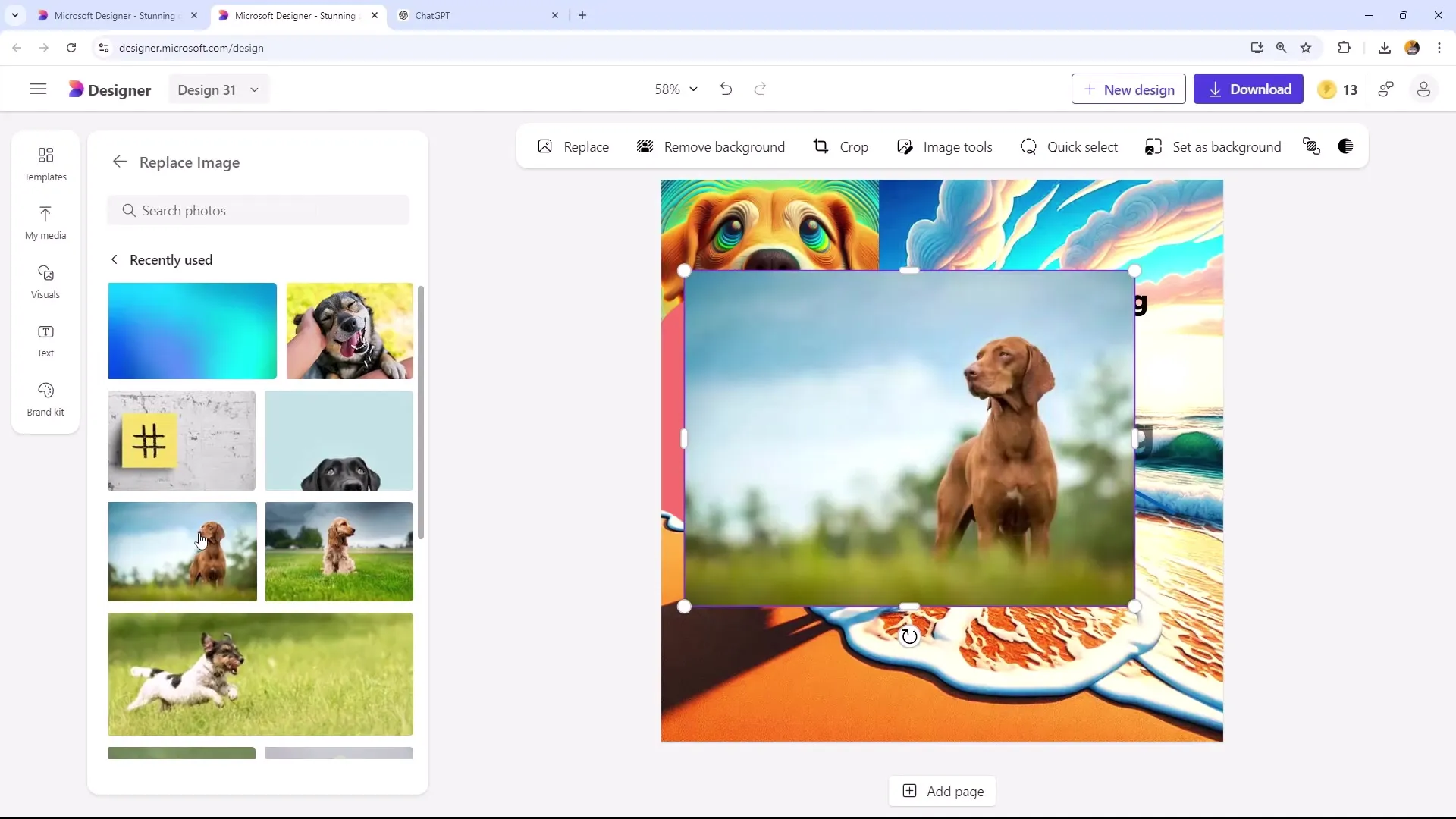 Effektivt arbeid med Microsoft Designer - optimalt bruk av hurtigtaster