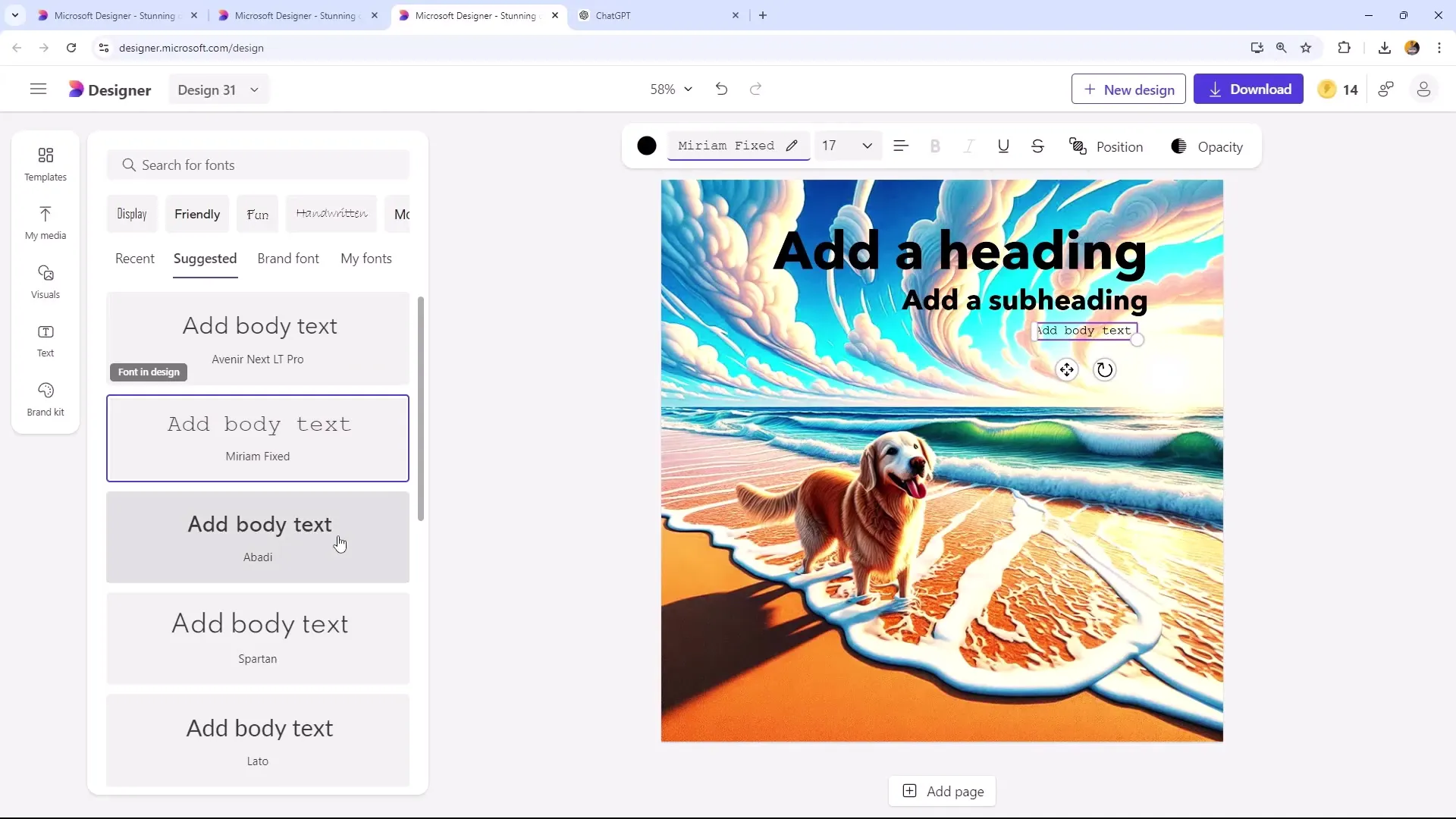 Microsoft Σχεδιαστής: Προσαρμογές και Κείμενο